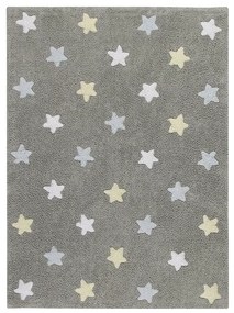 Lorena Canals koberce Ručne tkaný kusový koberec Tricolor Stars Grey-Blue - 120x160 cm