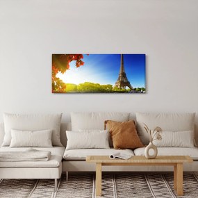 Obraz - jeseň v Paríži (120x50 cm)