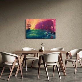 Obraz - Olejomaľba, Plavba do fantastickej ríše (90x60 cm)