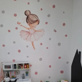 Textilná nálepka na stenu Baletka