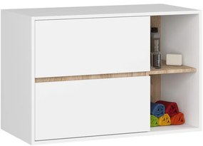 Skrinka pod umývadlo VAMI W90 2SZ 2P biela ​​/ dub sonoma