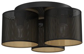 Luster prisadený LOFT SHADE 3xE27/60W/230V čierna/zlatá