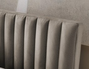 Posteľ Joy 160x200 cm, béžová látka