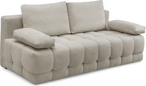 Rozkladacia pohovka Tuko s úložným priestorom – béžová pletenina Freya 210.03