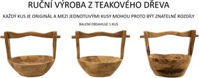 Dekorativný odkladací košík Timbo z masívu