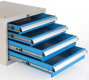 Dielenský stôl Solid MDF-14, 180 cm, 2 závesné boxy, čierna