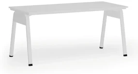 Kancelársky stôl PRIMO GAMMA, 1600 x 800 mm, biela podnož, biela