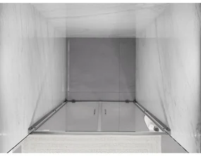 Mexen Exo, dvojité krídlové sprchové dvere 80x200 cm, 6mm číre sklo, chrómový profil, 8182-080-000-01-00
