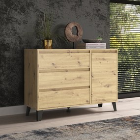 Komoda BOGAN 1D3S, remeselnícky dub