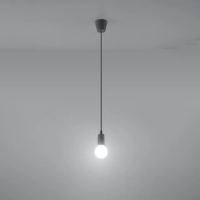 Sollux Lighting Závesné svietidlo DIEGO 1 sivé