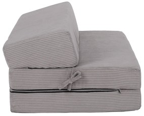 Skladacie kreslo/matrac VEDIS, sivá