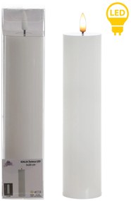 LED svíčka IDALIA 23 cm bílá
