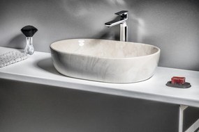 Sapho Sapho, DALMA keramické umývadlo na dosku, 59x42cm, imitácia kameňa, MM427