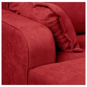 Červená rohová pohovka (ľavý roh) Beata - Ropez