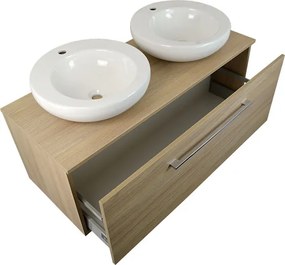 Comodo Kúpeľňová skrinka pod doskové umývadlo Montana DU 120-HD, dub urban