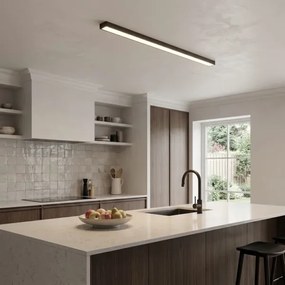 LED Prisadený/luster na lanku LED/44W/230V 4000K 120 cm čierna