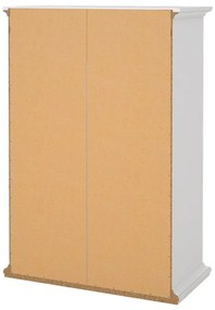 Biela vysoká komoda 96x140 cm Paris – Tvilum