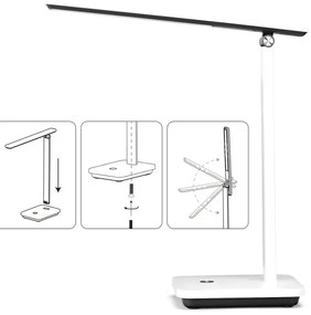 Aigostar - LED Stmievateľná stolná lampa LED/5W/5V 3000-6500K biela/čierna