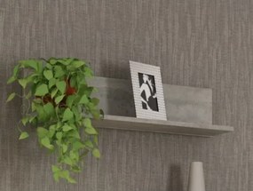 Nástenná polica Carlos, šedý betón 75 cm%