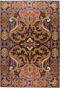 Ručne tkaný nízky koberec Bashmira