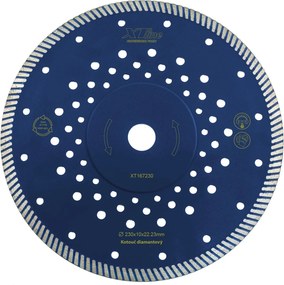 XTLINE Diamantový rezací kotúč TURBO Fast Cut | 230 × 2,8 × 10 × 22,2 mm