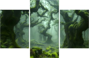 Obraz - Les prerastený machom (90x60 cm)
