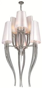 Azzardo AZ0173 - Luster na reťazi DIABLO 12xE14/11W/230V biela