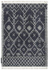 Kusový shaggy koberec BERBER TANGER sivý