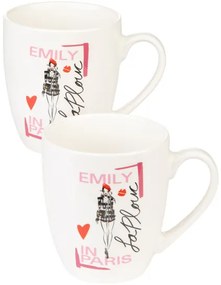 Súprava tanierov a šálok Emily in Paris, 6-dielna  (800007549)