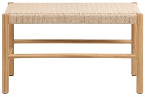 Lavice Alvin 80 cm z masivu smetanová/borovice