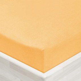 Jersey napínacie prestieradlo JR-004 Marhuľové 90 x 220 - výška 20 cm