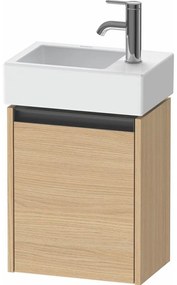 DURAVIT Ketho 2 závesná skrinka pod umývadielko, 1 dvierka, pánty vpravo, 364 x 238 x 440 mm, dub prírodný, K25071R30300000