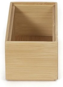Organizér Compactor Bamboo Box, 15 x 7,5 x 6,5 cm, prírodné drevo