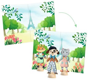 Koláže pre najmenších - obliekame zvieratká podľa parížskej módy