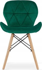 Jedálenská zostava TODI 80cm okrúhly stolový set biely a 2 stoličky LAGO zelené + 2 stoličky LAGO zelené ZADARMO