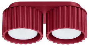 Sollux SL.1823 - Bodové svietidlo AURA 2xGX53/10W/230V červené