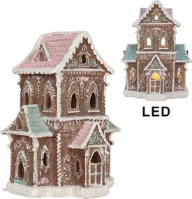 Perníkový LED domček Gingerbread Cotti - 15*12*20 cm