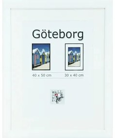 Drevený fotorámik Göteborg biely 40x50 cm
