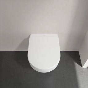 VILLEROY &amp; BOCH Architectura Combi-Pack, závesné WC s DirectFlush + WC sedátko s poklopom, s QuickRelease a Softclosing, biela alpská, s povrchom CeramicPlus, 4694HRR1