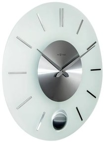Designové nástěnné hodiny 3145 Nextime Stripe Pendulum 40cm