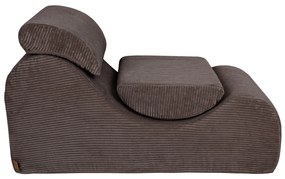 MeowBaby® Detské dizajnové kreslo Wave Brown