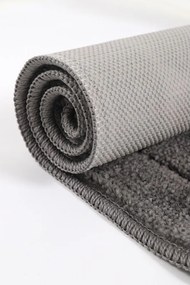 Antracitové kúpeľňové predložky v súprave 2 ks 50x80 cm Kareli – Foutastic