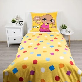 Jerry Fabrics Bavlnené obliečky 140x200 + 70x90 cm - Zajačik Bing "Sula"