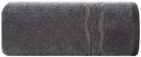 BAVLNENÝ UTERÁK KARIN 70X140 CM TMAVOSIVÁ