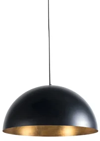Inteligentné priemyselné závesné svietidlo čierne so zlatom 50 cm vrátane Wifi G125 - Magna Eco