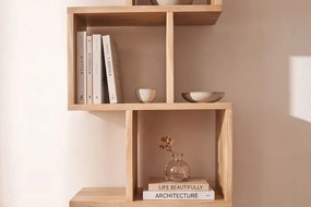 Dizajnový regál Timber 150 cm prírodné mango