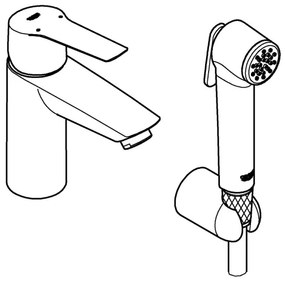 GROHE 23123003 - Umývadlová batéria START 165 mm lesklý chróm