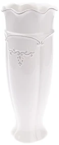 Keramická váza Renaissance biela, 30 cm