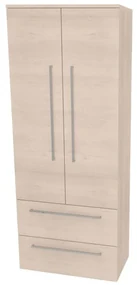 Mereo, Mereo Bino, kúpeľňová skrinka vysoká 163 cm, dvojitá, Multidecor, Dub Patinovaný, MER-CN699DUP1