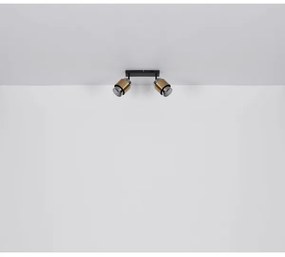 Globo 15560-2 - Bodové svietidlo MILLEY 2xE27/40W/230V čierna/mosadz